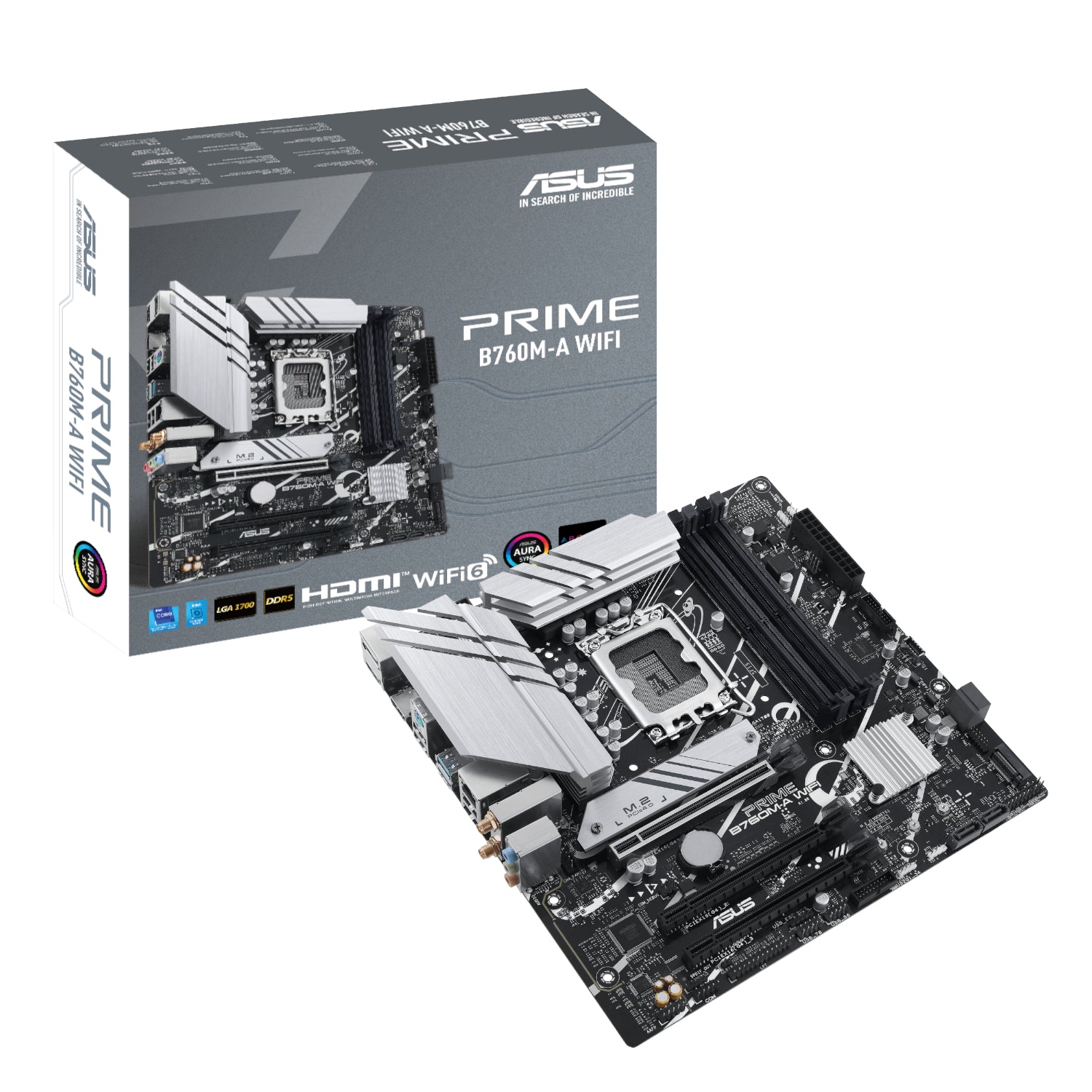Asus PRIME B760M-A WIFI Intel LGA1700 M-ATX Motherboard – The GPU Shop