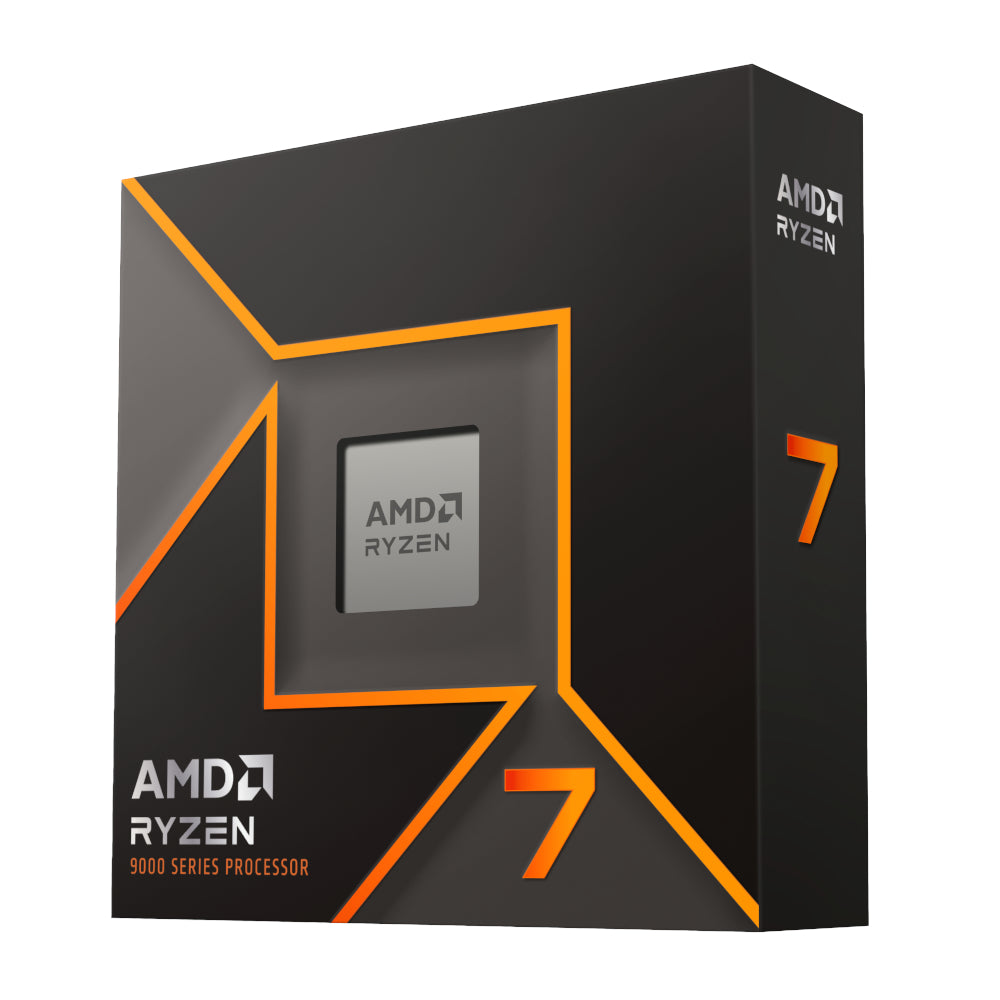 AMD Ryzen 7 9700X 8-Core/16-Threads;Socket AM5;Base Clock 3.8GHz; Max Boost 5.5 40MB Cache;65W Processor with Radeon GraphicsBOX
