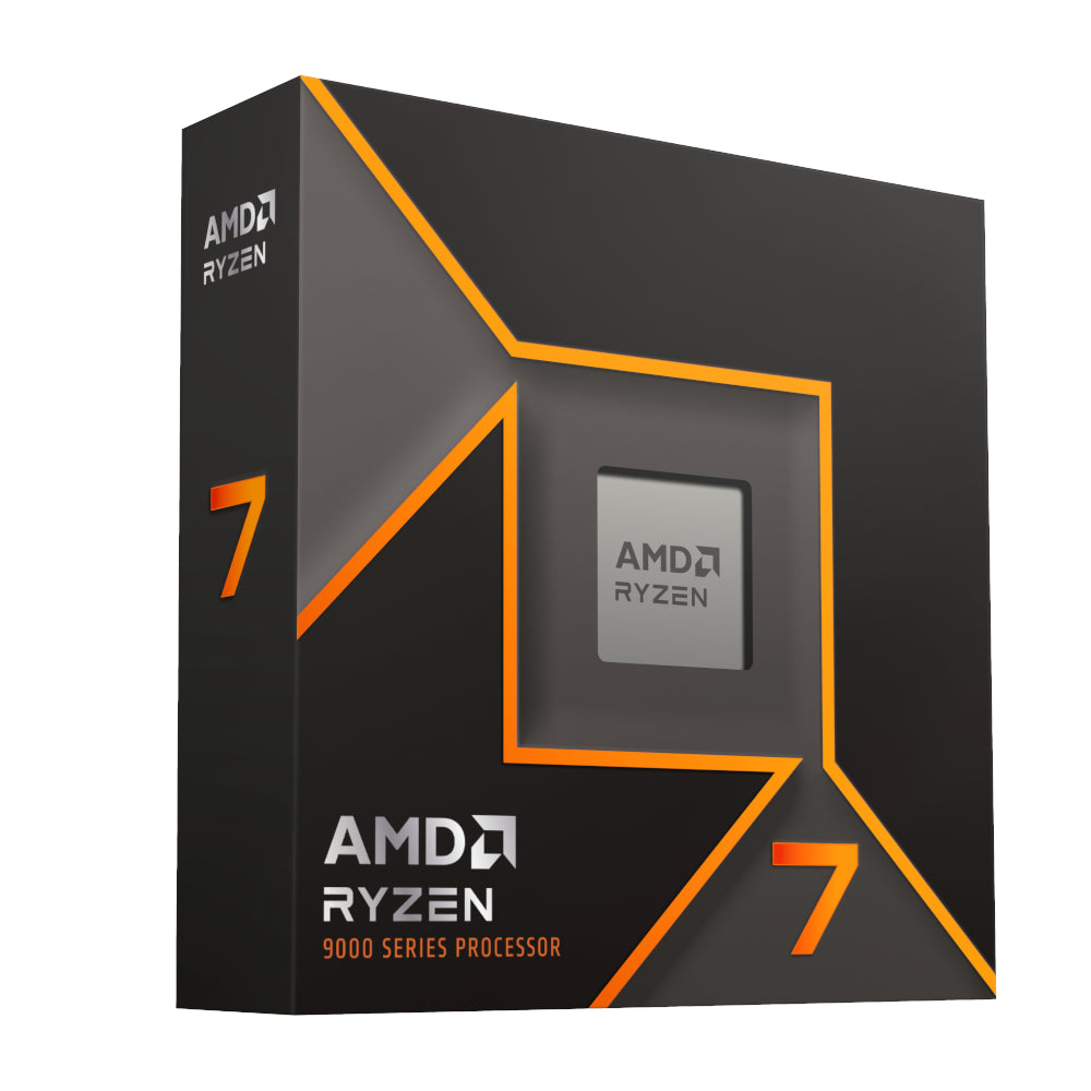 AMD Ryzen 7 9700X 8-Core/16-Threads;Socket AM5;Base Clock 3.8GHz; Max Boost 5.5 40MB Cache;65W Processor with Radeon GraphicsBOX