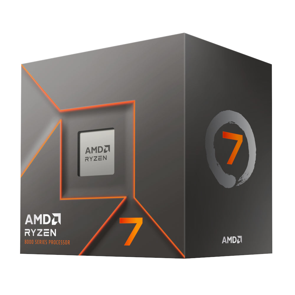 AMD  Ryzen 7 8700Fx4nm TSMC AM5 CPU; 8 Core/16 Thread Base Clock 4.2GHz; Max Boost Clock 4.7GHz;16MB Cache; MPK