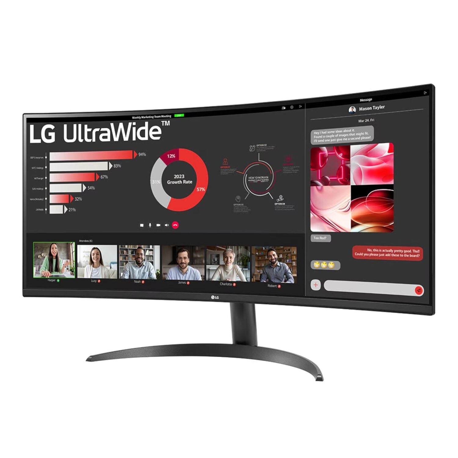 LG UltraWide 34" QHD VA Curved Monitor 100Hz