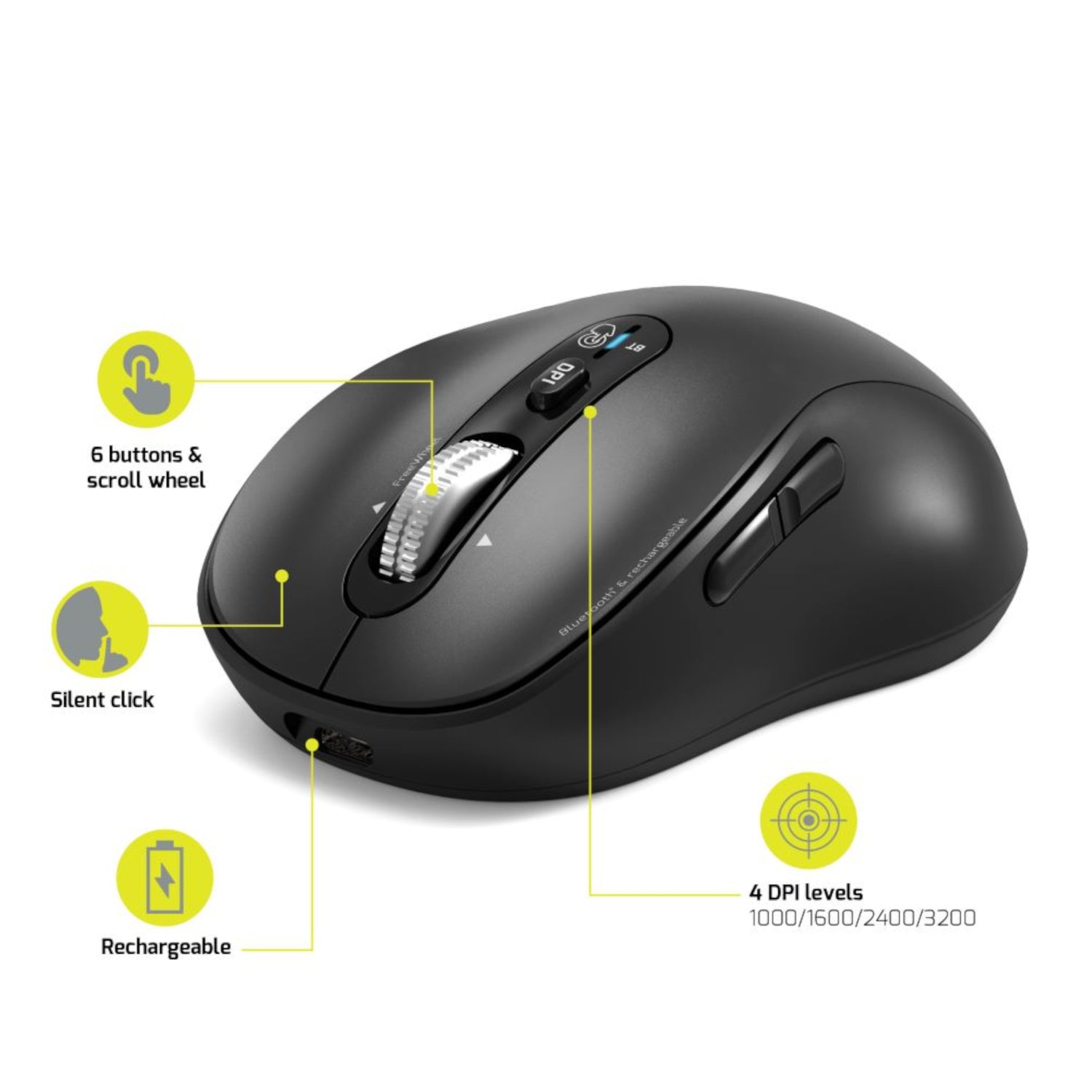 Port Connect Bluetooth® Rechargeable Expert Mouse