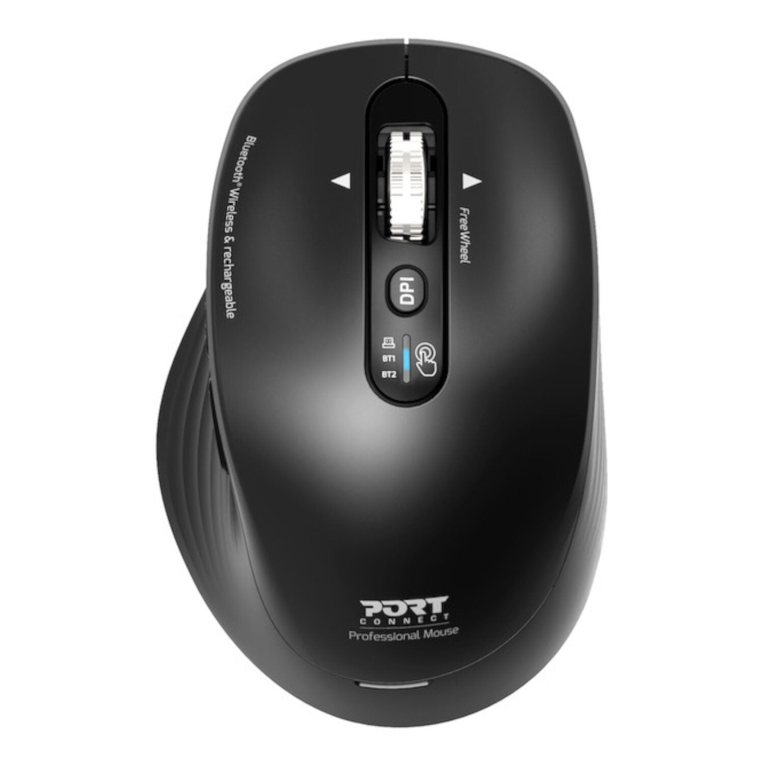 Port Connect Business 2.4GHz Rechargeable Bluetooth Wireless Mouse - Black