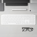 Keychron B6 Pro Ultra-Slim 100% Wireless Keyboard – Ivory White