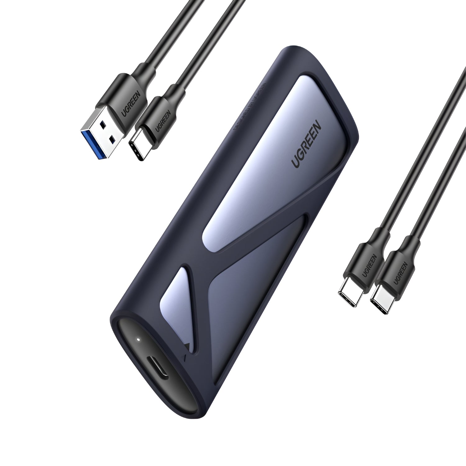 UGREEN CM400-90264 M.2 NVME/SATA SSD Enclosure (10Gbps) - Silver