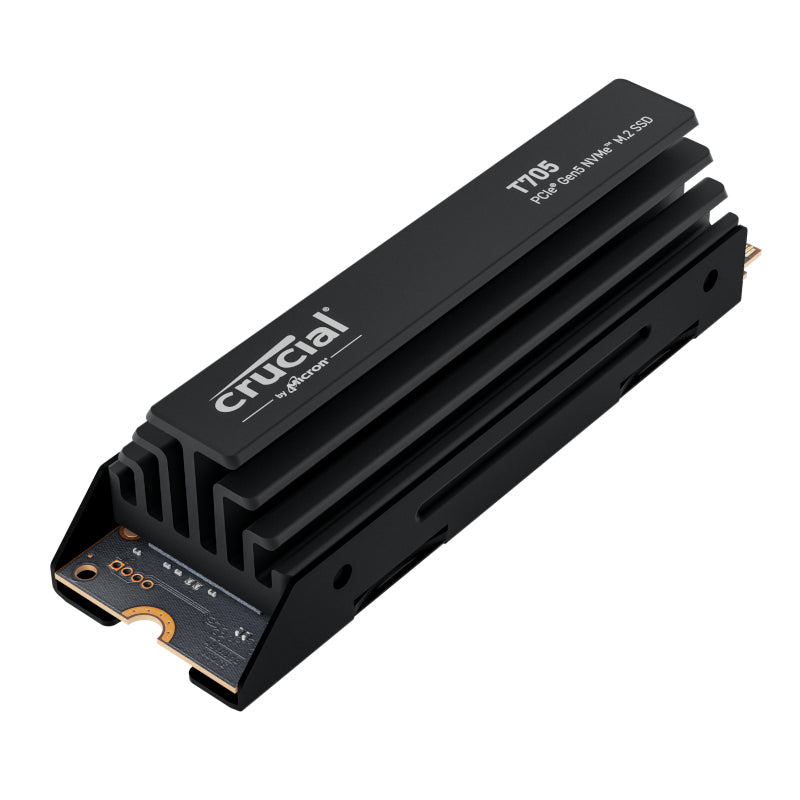 Crucial T705 4TB M.2 NVMe Gen5 with Heatsink NAND SSD