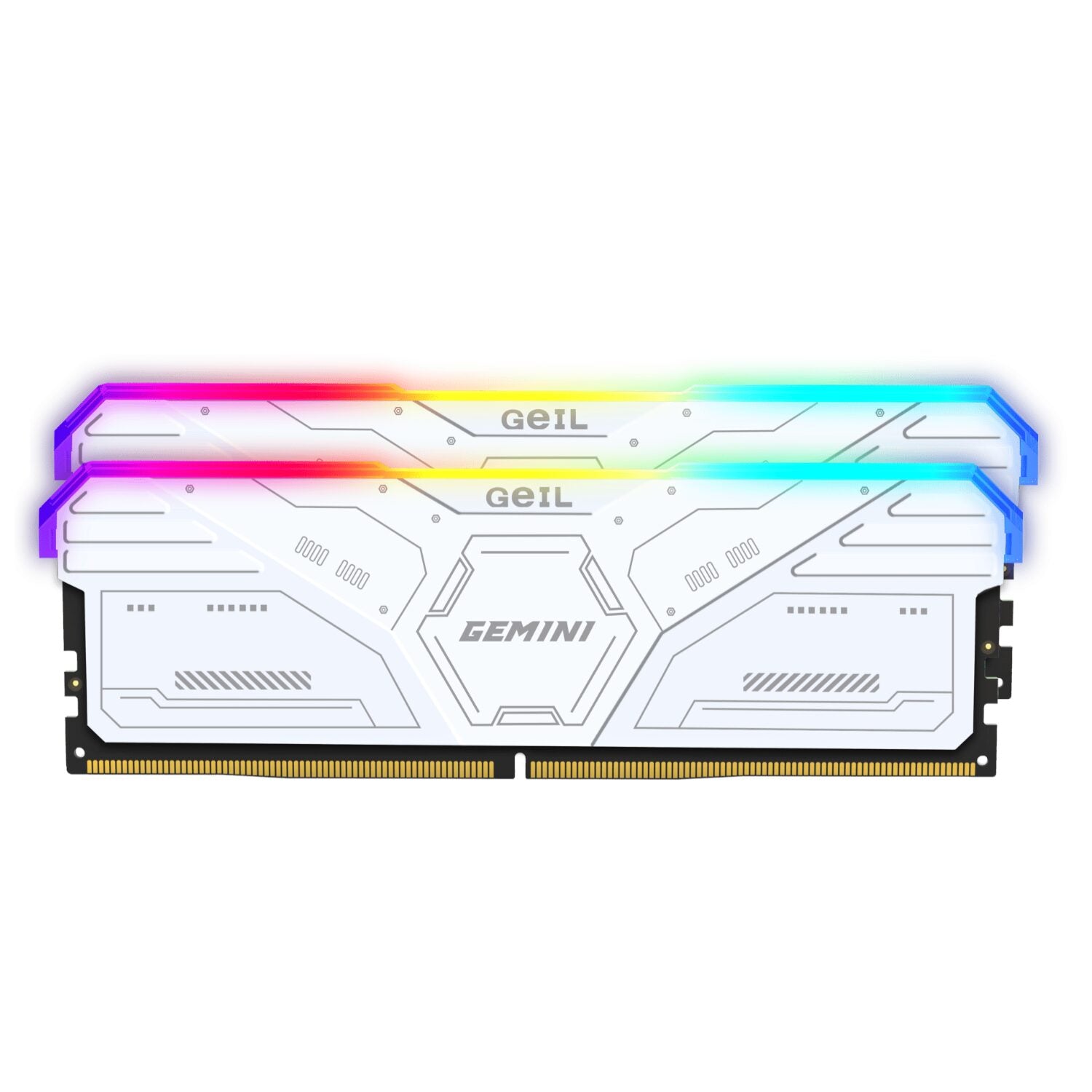 GeiL Gemini RGB 32GB KIT(2X16GB) 6000MHz DDR5 Desktop Gaming Memory - White