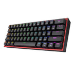 Redragon K616 FIZZ Pro 61-Key RGB Mechanical Gaming Keyboard – Black (60%, RGB, Wireless/Wired, Hot-Swappable)