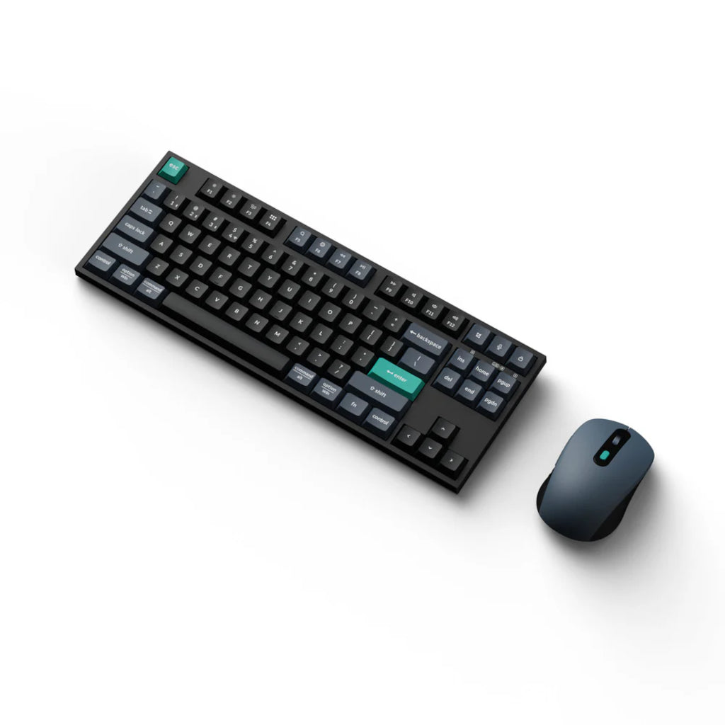 Keychron B33 80% TKL Wireless Keyboard and Mouse Combo – Black/Green
