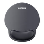 UGreen LP668 Ergonomic Mousepad with Wrist Rest (220 x 245 mm) - Black