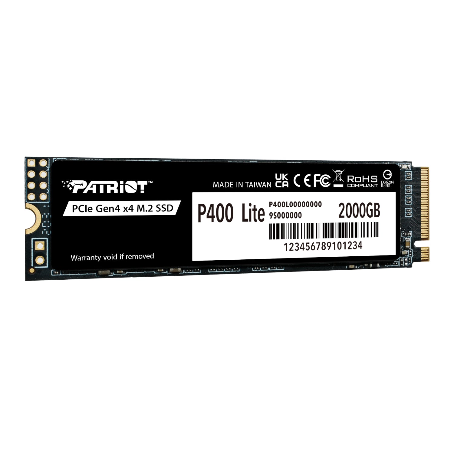 Patriot P400 Lite 2TB M.2 PCIe Gen 4 x4 NVMe SSD