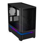 Asus Prime AP202 Curved Tempered Glass Micro-ATX Chassis – Black