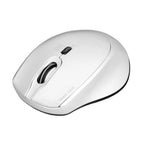 Port Connect Silent 1600DPI 3 Button Wireless Mouse - White