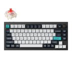 Keychron Q1 Max QMK/VIA RGB Wireless Custom Mechanical Keyboard (Gateron RED Switches) - Black