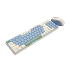 Redragon BS8772 Wireless Keyboard and Mouse Combo - Cream/Blue