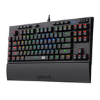 Redragon K588 RGB Pro BROADSWORD TKL Mechanical Wired Gaming Keyboard - Black