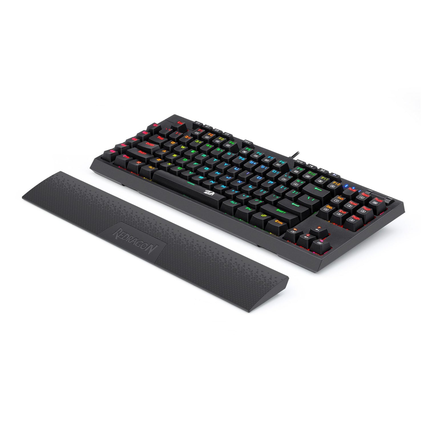 Redragon K588 RGB Pro BROADSWORD TKL Mechanical Wired Gaming Keyboard - Black