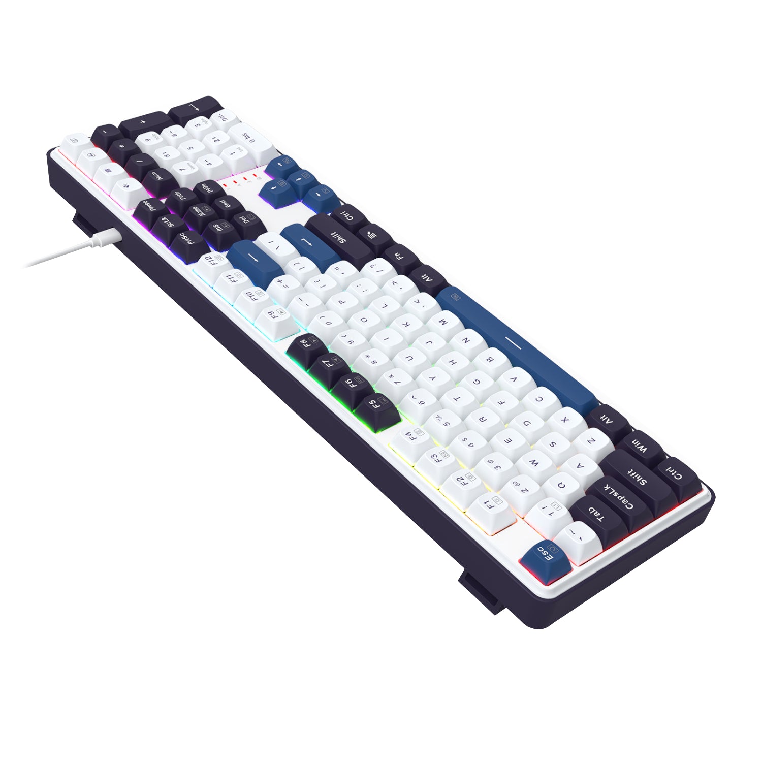 Redragon K689 WYVERN RGB Wired Mechanical Keyboard - White/Black
