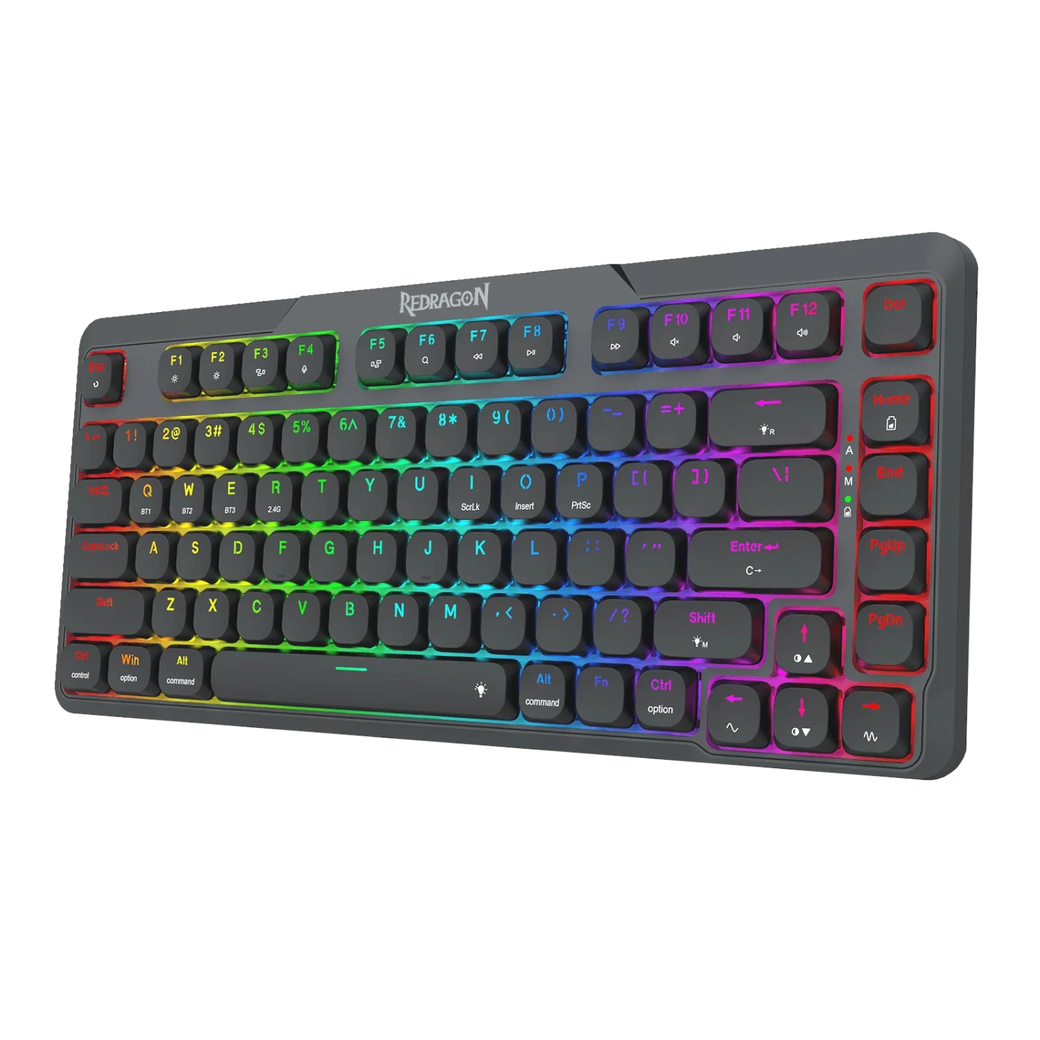 Redragon AETHER K706 PRO Wireless Mechanical Keyboard (75% Layout, Tri-Mode, Gasket Mount, Low-Profile Red Switches)