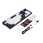 Redragon K762WB-RGB-PRO LCD Full-size Gasket Mechanical Keyboard - Black