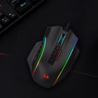 REDRAGON PERDICTION 4 12400DPI RGB MMO Ergo Gaming Mouse - Black