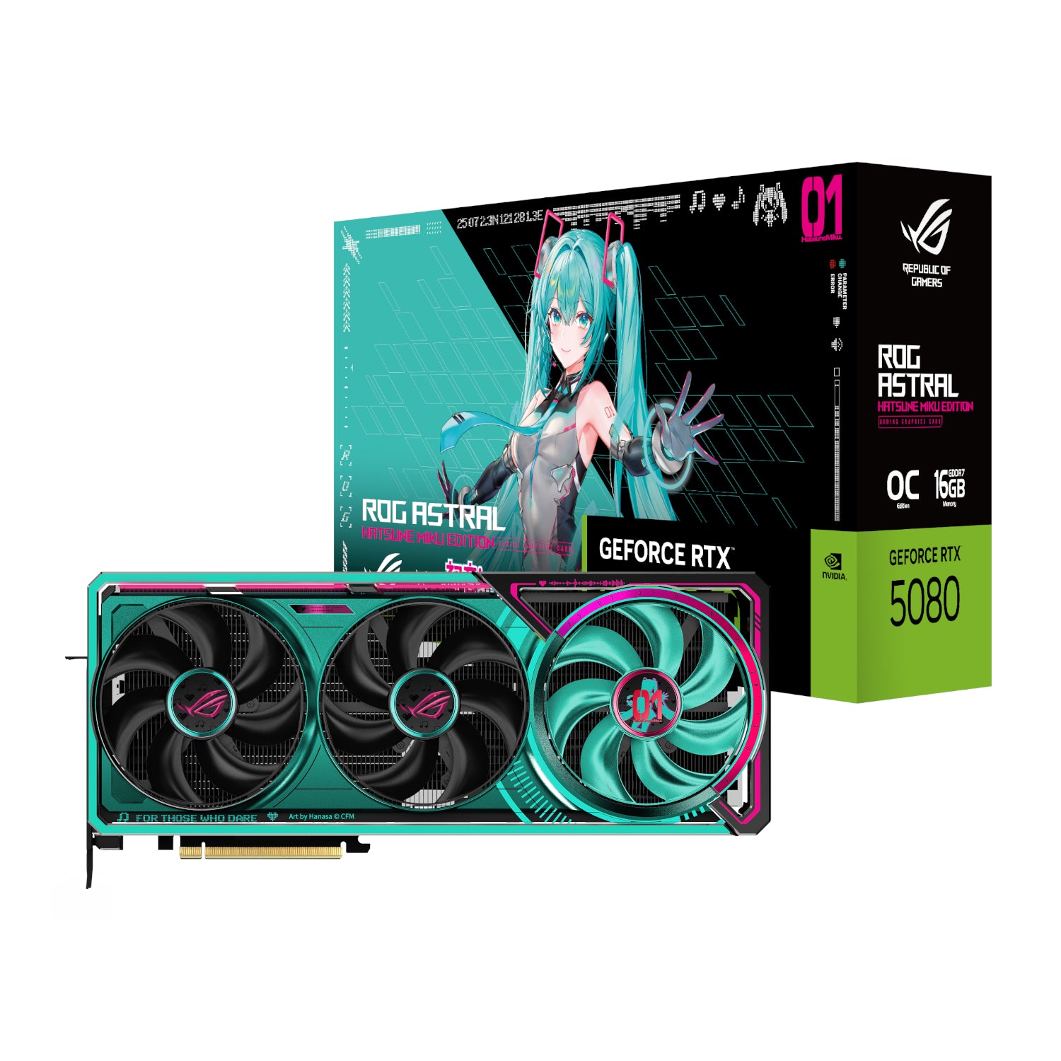 Asus ROG Astral GeForce RTX 5080 16GB GDDR7 OC Hatsune Miku